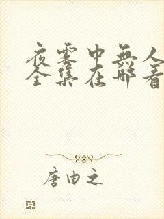 夜雾中无人爱我全集在哪看