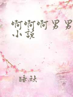 啊啊啊男男轻点小说