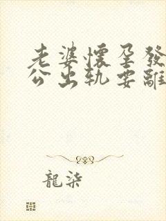 老婆怀孕发现老公出轨要离婚