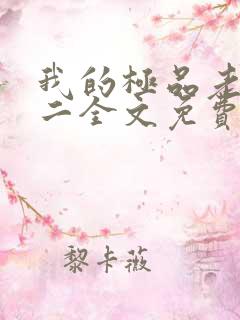 我的极品老婆小二全文免费阅读