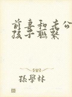 前妻和老公因为孩子联系