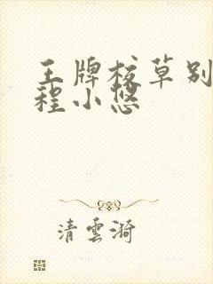 王牌校草别惹我程小悠