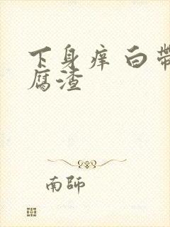 下身痒 白带豆腐渣