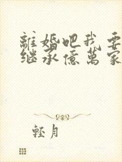 离婚吧我要回家继承亿万家产大结局