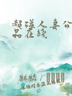 超碰人妻公开精品在线