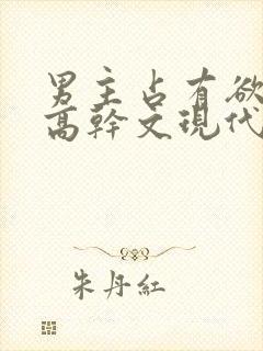 男主占有欲强的高干文现代文