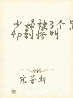 少妇被3个黑人4p到惨叫