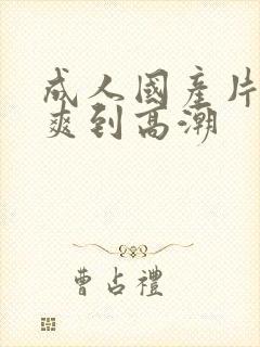 成人国产片女人爽到高潮