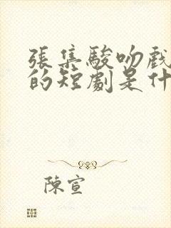 张集骏吻戏最多的短剧是什么