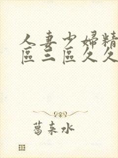 人妻少妇精品一区三区久久