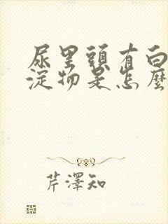 尿里头有白色沉淀物是怎么回事