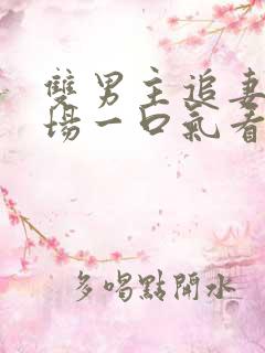 双男主追妻火葬场一口气看完