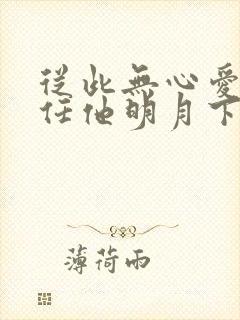 从此无心爱良夜任他明月下啥意思