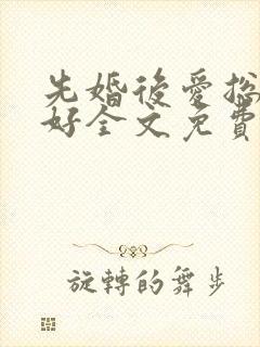 先婚后爱总裁你好全文免费阅读