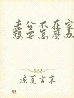 老公不在家,我想要怎么办