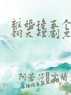 离婚后五个弟宠翻天短剧免费观看