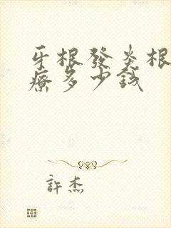 牙根发炎根管治疗多少钱