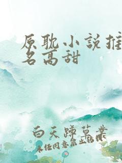 原耽小说推荐排名高甜