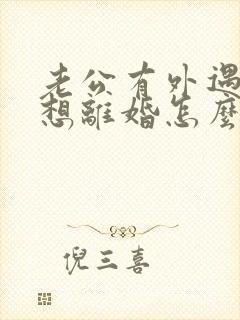 老公有外遇我不想离婚怎么办