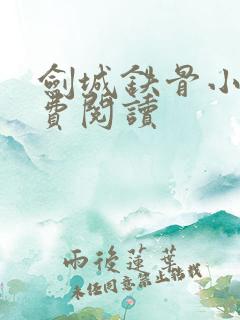 剑城铁骨小说免费阅读