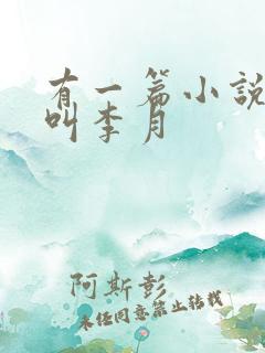 有一篇小说女主叫李月