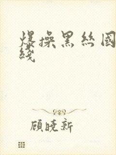 爆操黑丝国产在线