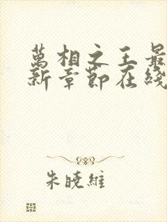 万相之王最新更新章节在线阅读