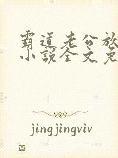 霸道老公放肆爱小说全文免费阅读