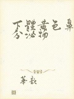 下体黄色鼻涕状分泌物