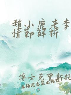 赵小鹿老李小说情节解析