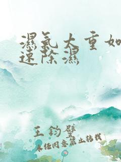 湿气太重如何快速除湿