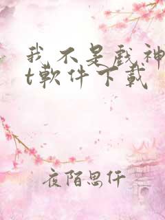 我不是戏神txt软件下载