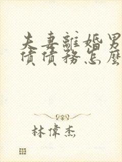 夫妻离婚男方欠债债务怎么分割