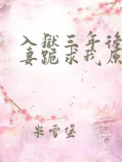 入狱三年后,前妻跪求我原谅 小说