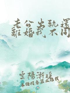 老公出轨还起诉离婚我不同意怎么办