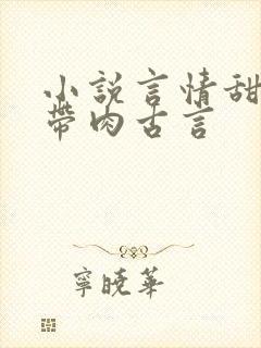 小说言情甜宠文带肉古言