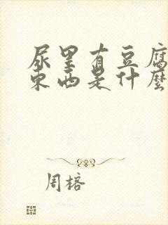 尿里有豆腐渣的东西是什么情况