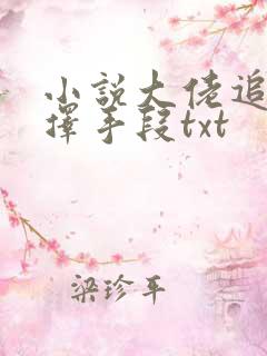 小说大佬追妻不择手段txt