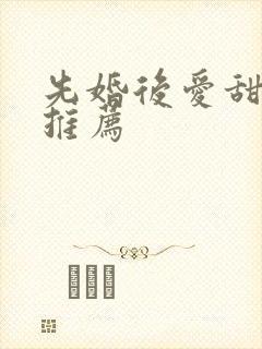 先婚后爱甜宠文推荐