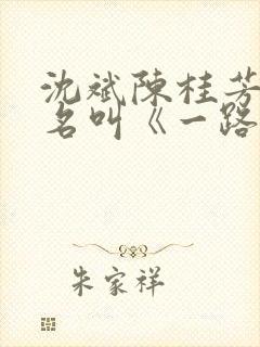 沈斌陈桂芳小说名叫《一路逍遥》