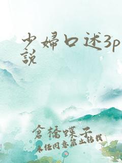 少妇口述3p小说