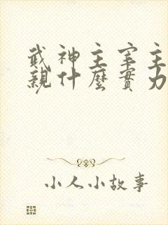 武神主宰主角父亲什么实力