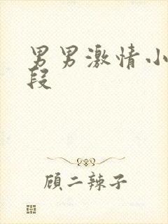 男男激情小说片段