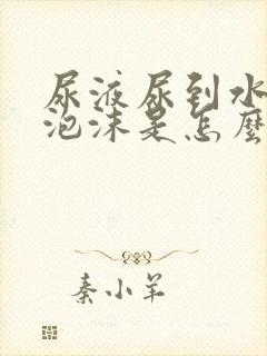 尿液尿到水里有泡沫是怎么回事