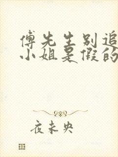 傅先生别追了大小姐是假的全集下载