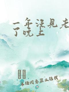 一年没见老公见了晚上