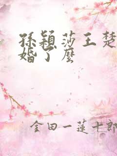 孙颖莎王楚钦结婚了么