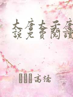 大唐太子唐羽小说免费阅读笔趣阁