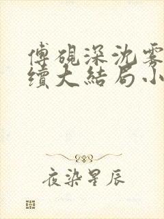 傅砚深沈雾眠后续大结局小说