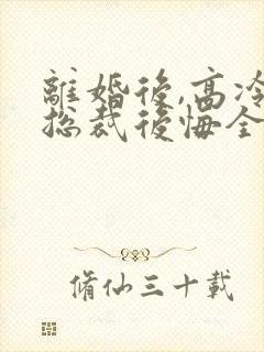 离婚后,高冷女总裁后悔全